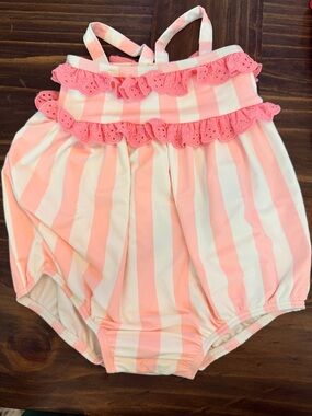 TBBC St. Bart's Bubble Bathing Suit in Hamptons Hot Pink